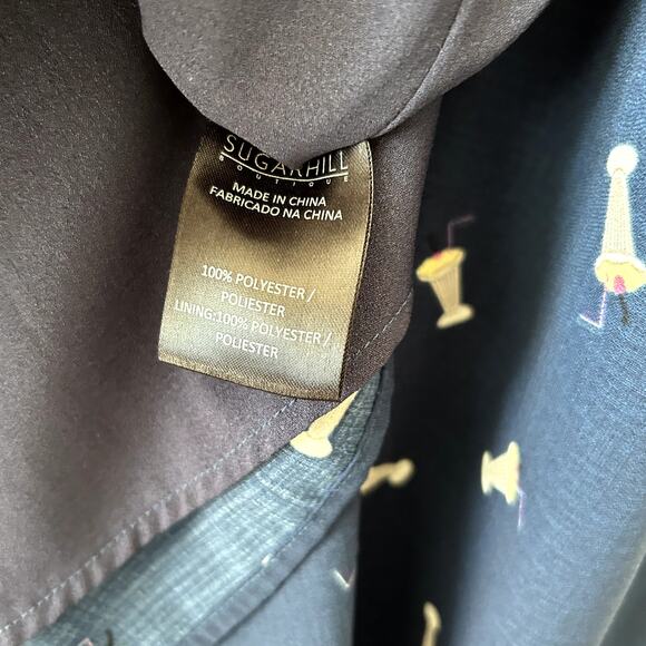 ModCloth Sugarhill Boutique Milkshake Midi Dress Size 8 Pinup Rockabilly Novelty - Picture 6 of 7